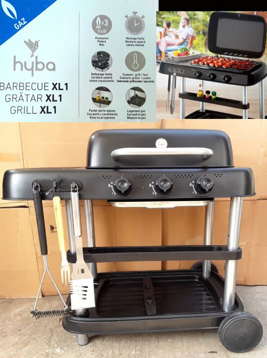 Gratar premium HYBA XL 1 cu GAZ NOU + BONUS - 520 Lei