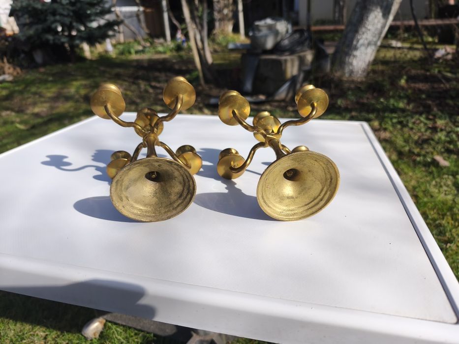 Малък месингов свещник