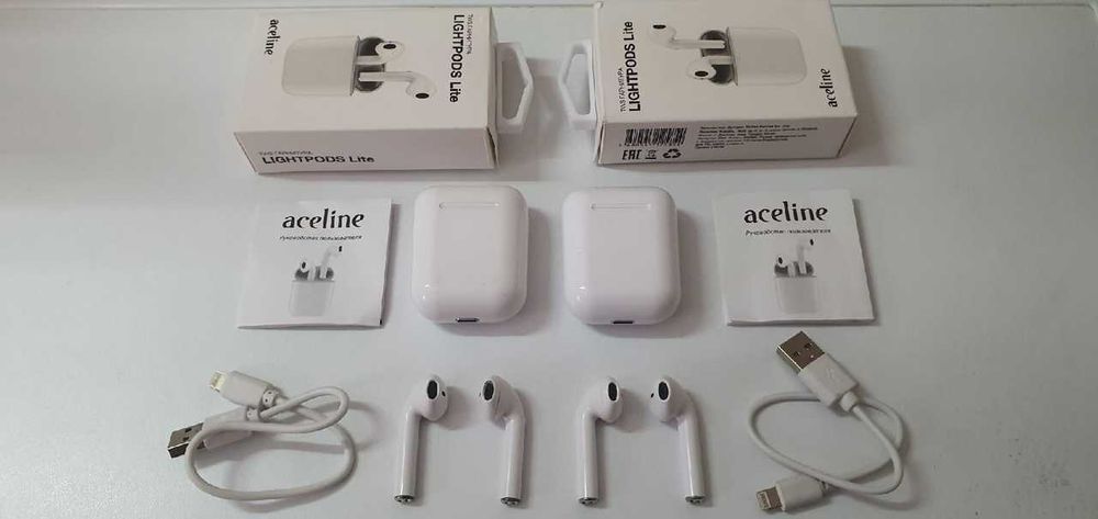 Наушники TWS Aceline LightPods Lite белый