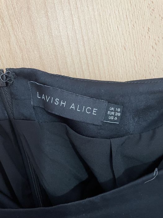 Vand fusta midi neagra satin