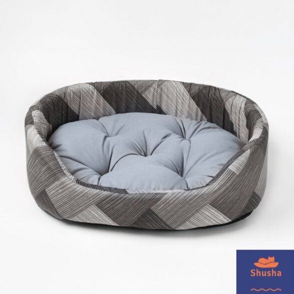 Пухкаво легло за куче/коте ALLA (Сиво Каре)
