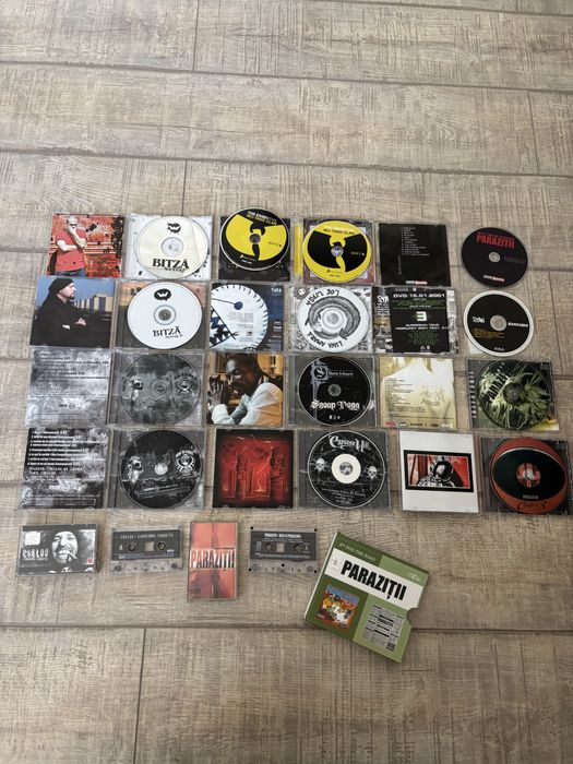 Lot 12 Cd Audio si Casete Audio Hip Hol :Parazitii, Bitza, Cheloo etc