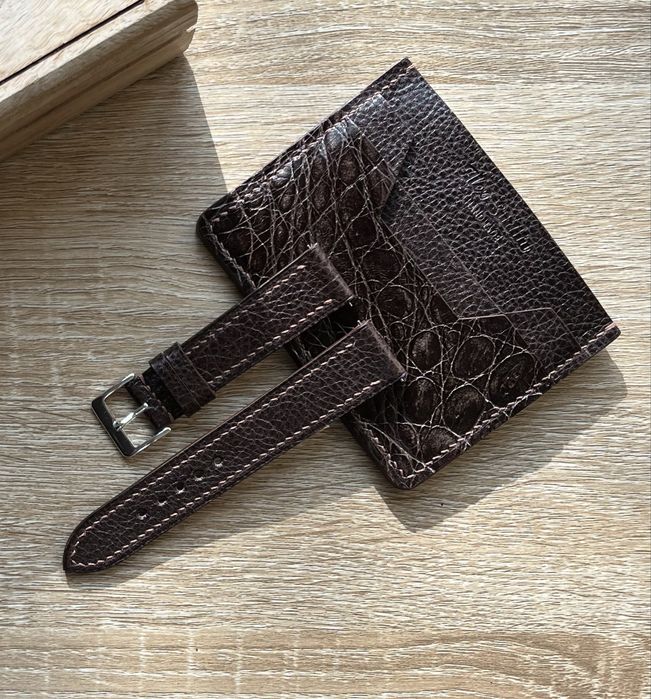 Curea pentru ceas din piele italiana de lux Dollaro lucrata manual