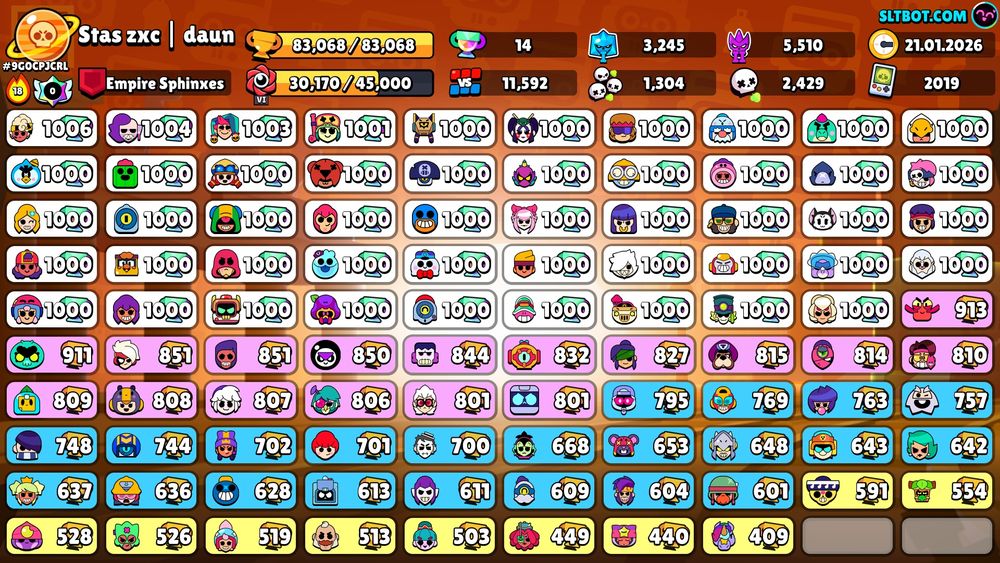 Аккаунт brawl stars