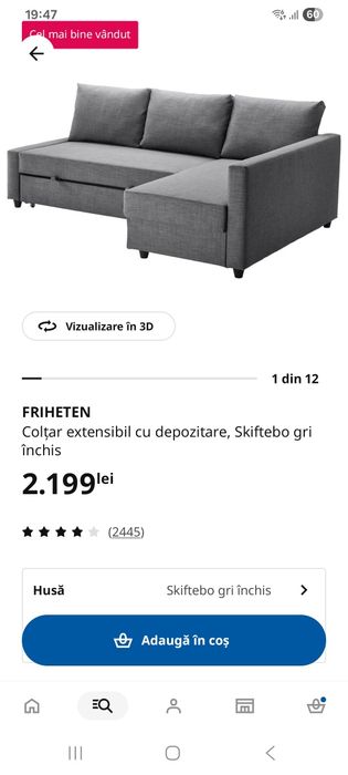 Coltar extensibil IKEA
