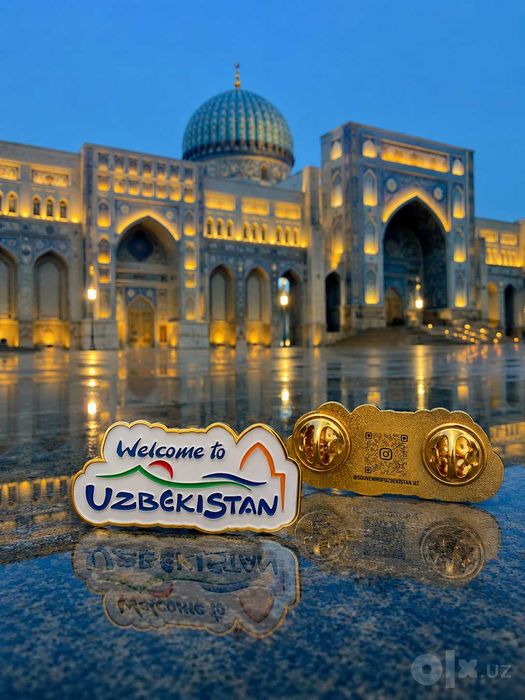 Значок «Welcome to Uzbekistan»