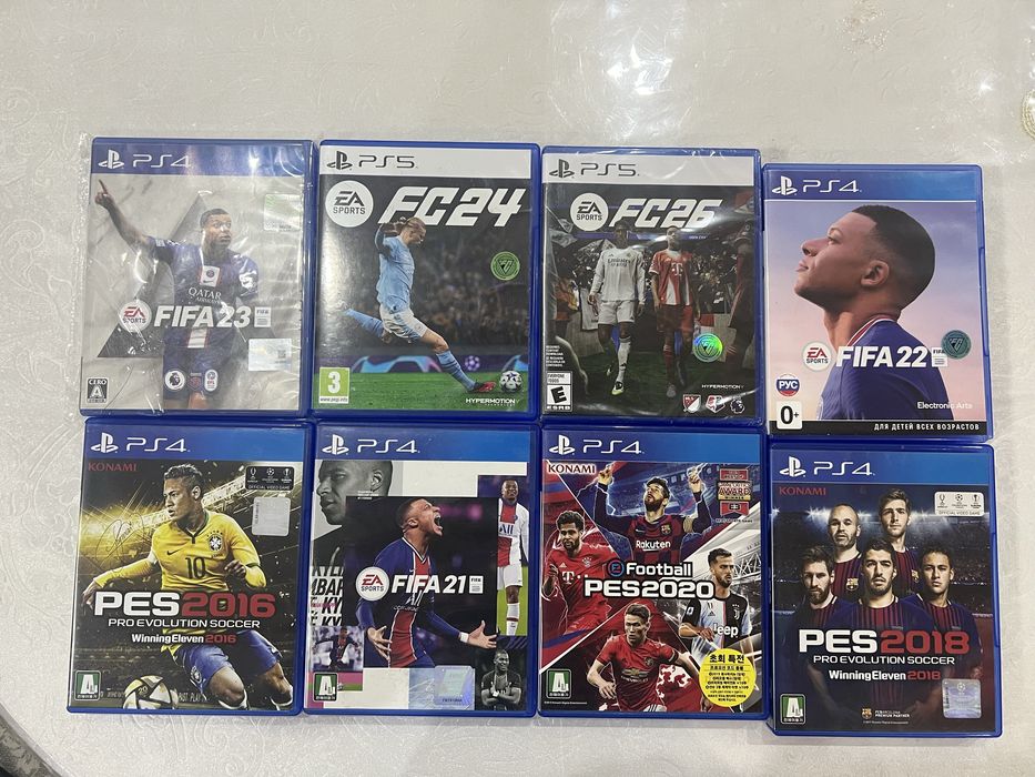 Продаются диски Pes и FIFA для PS4 и PS5
