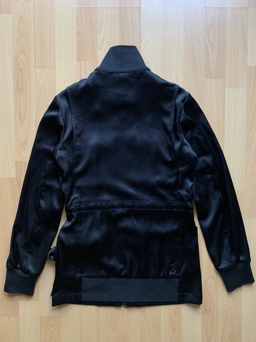 Geaca Y-3 neagra din satin
