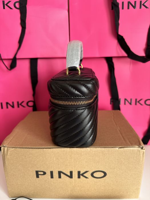 Дамска чанта PINKO Vanity Case в черен цвят