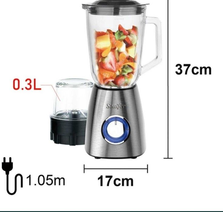 Sonifer 2в1 Блендер кофемолка блендир бледнр blender sf-8015 blendr