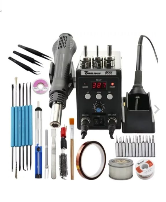 Statie de lipit, materiale electrice