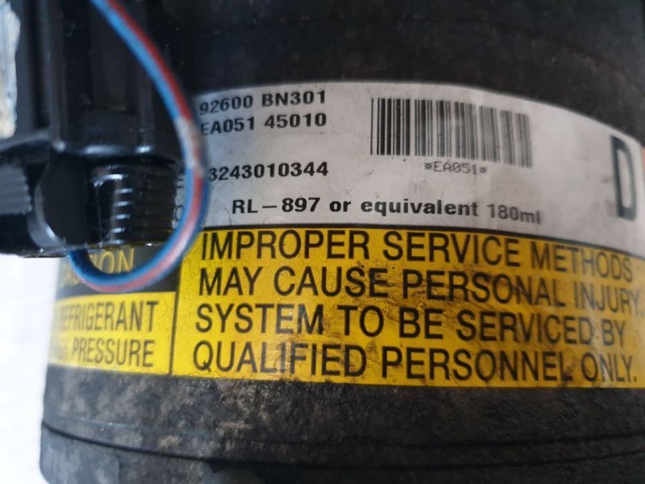 compresor ac nissan almera primera 2.2 dci 92600bn301