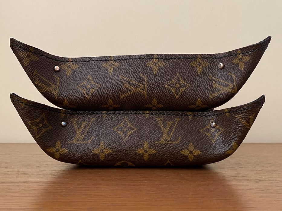 Louis Vuitton Monogram Brown Custom Leather Tray