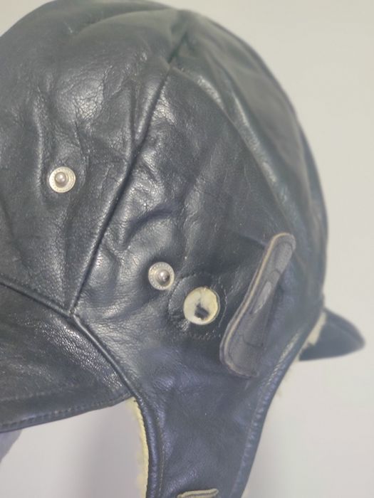 Căciulă/cască piele pilot