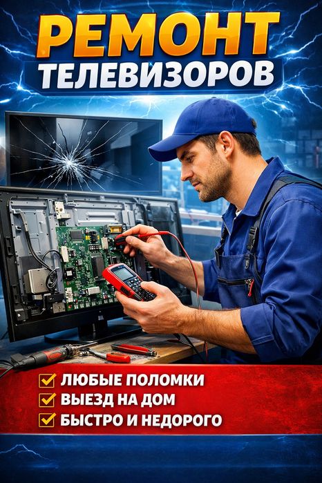 Ремонт телевизоров! Уральск!
