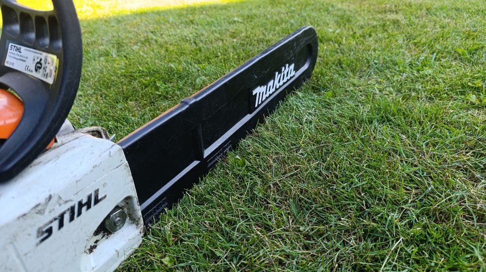 Drujbă Stihl MS 211, pornește la prima, lanț aproape nou, teacă inclusă