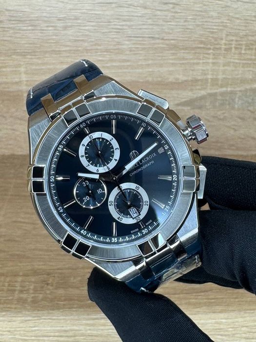 Новое поступление на кожаном ремне Maurice Lacroix Chronograph (кварц)