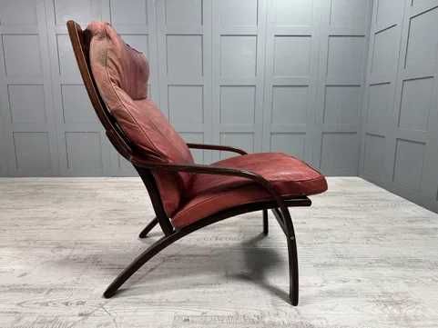 Датско кресло естествена кожа Stouby Д1124-Д