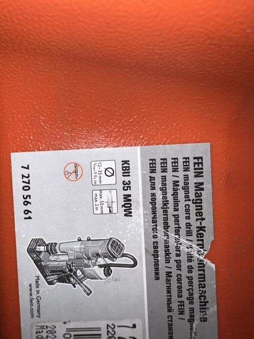 Fein masina de gaurit cu talpa magnetica