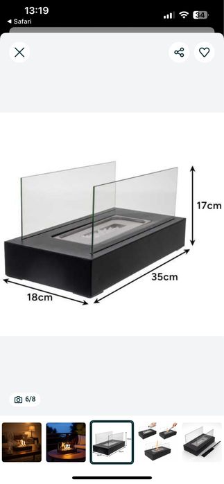 Semineu nou cu bioetanol + o sticla bioetanol cadou