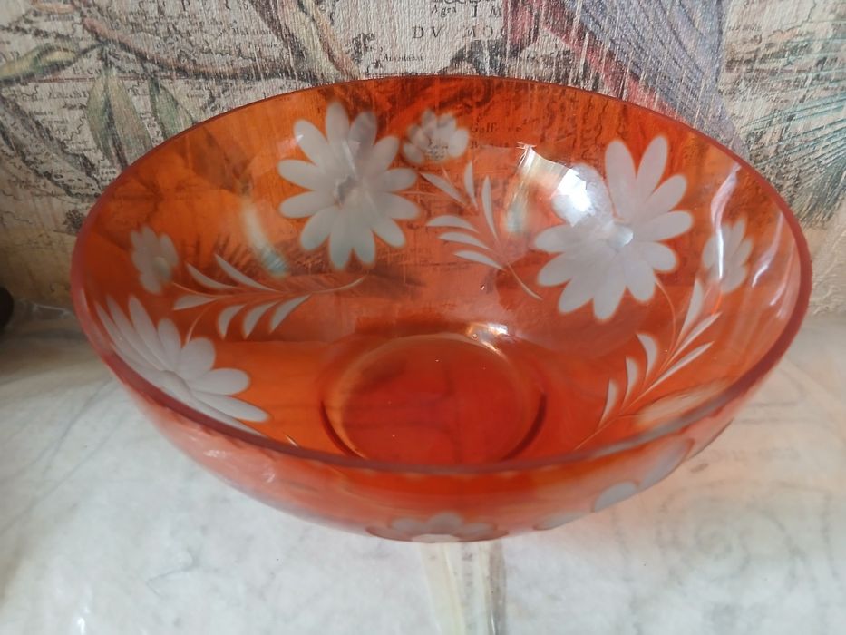 Ваза советская цв.стекло