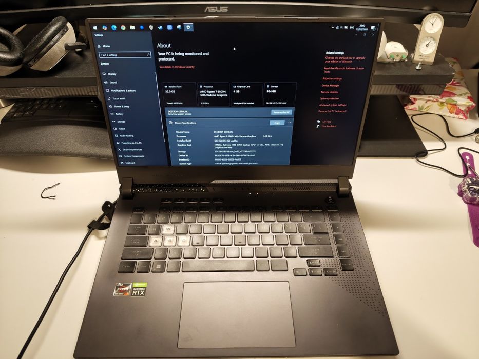 Asus ROG Strix G15, RTX 3050, 32gb, 1 tb