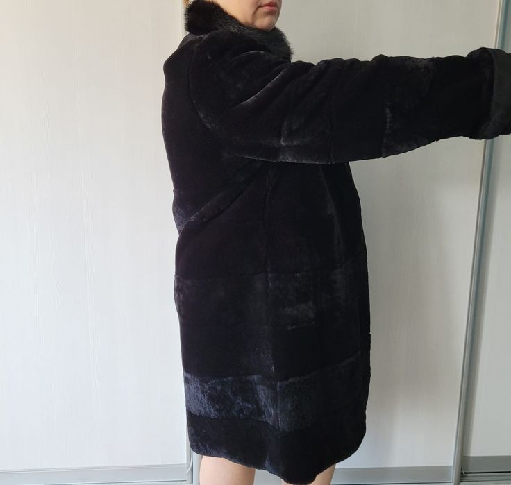 Шуба мутон большого размера