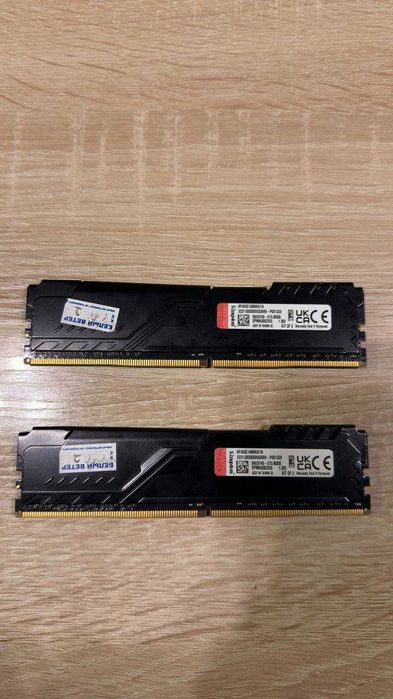 ОЗУ RAM DDR4 16 GB - 3200 MHz / Kingston Fury Beast (Оперативка)