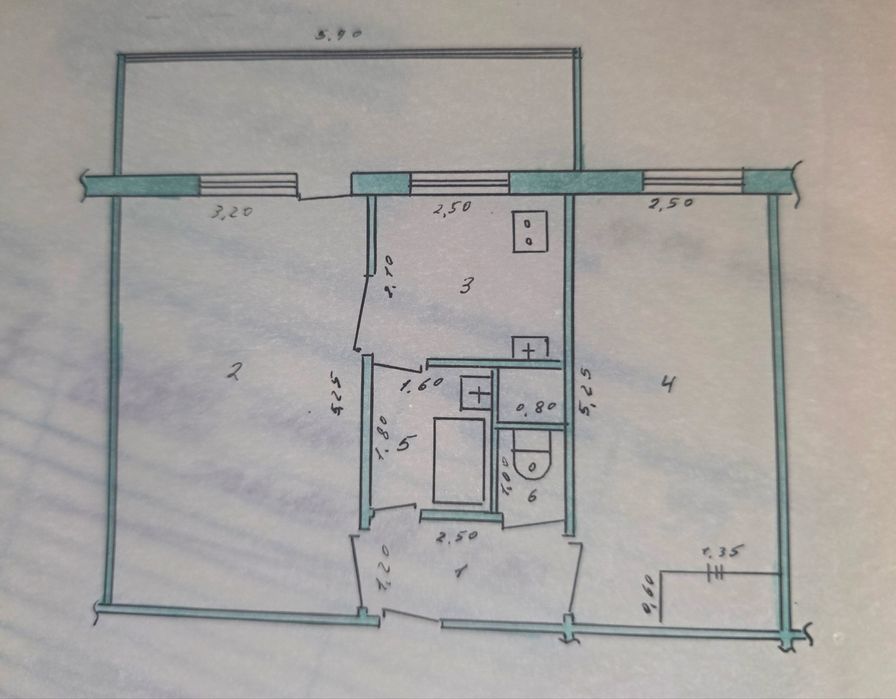 Ттз-2 Продается квартира 2в3/3/4 балкон 15х6 ор-р:Школа 248 Ширинбозор