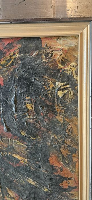 Tablou vechi – Simion Muntean, „Bătrâni la sfat”