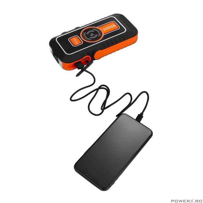 Starter auto multifunctional,16.000 mAh, curent pornire 800A, 12V,