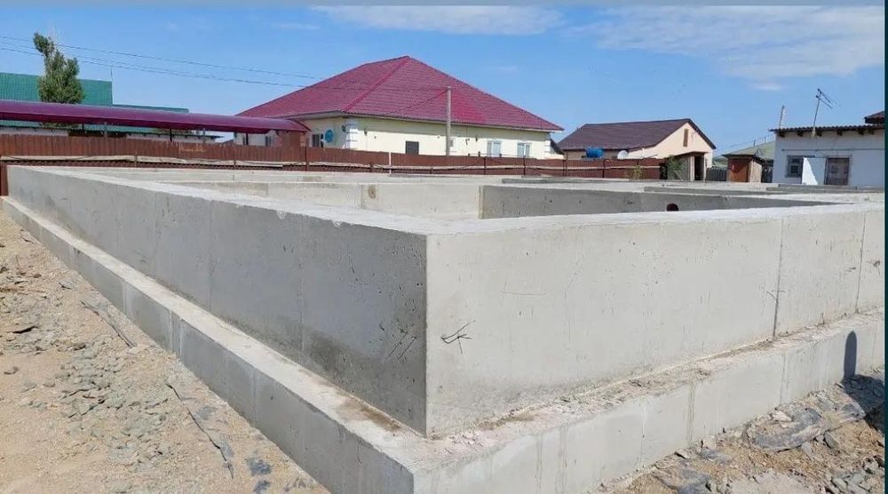 Заливка фундамента