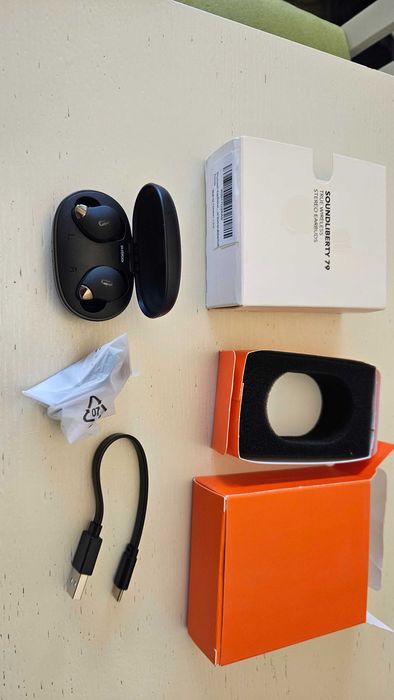 Casti bluetooth TaoTronics SoundLiberty 79 True Wireless ANC Negru