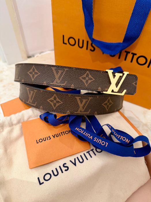 Curea originala Louis Vuitton LV Initiales 30mm Reversible Monogram