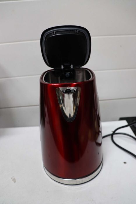 Russell Hobbs Luna Solar 23210-70 – Електрическа кана, 1,7 литра, неръждаема стомана, 2400 W, червена