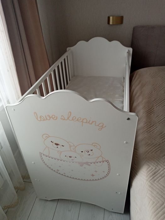 Детский кровать с матрасом