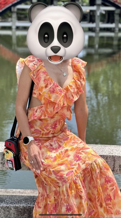 Рокля Зара / Zara / лен и памук