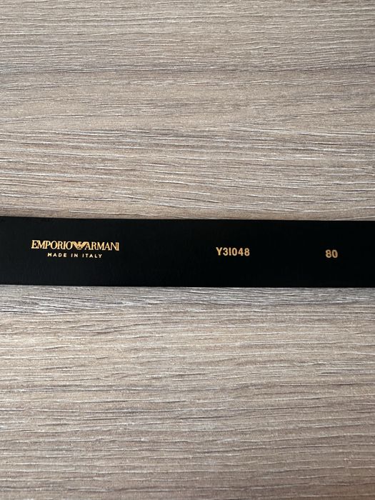 Колан Emporio Armani - Златно и бежово