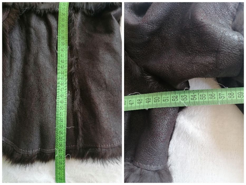 Armani палто от заешка кожа