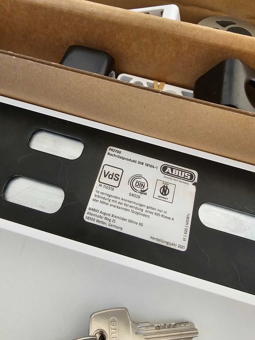 Abus PR2700 - Bară de blocare blindată uși case și apartamente - Nouă