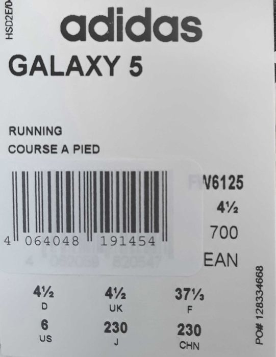 Pantofi sport ADIDAS GALAXY 5NEGRI NOI cu eticheta INDONEZIA- 150 Lei