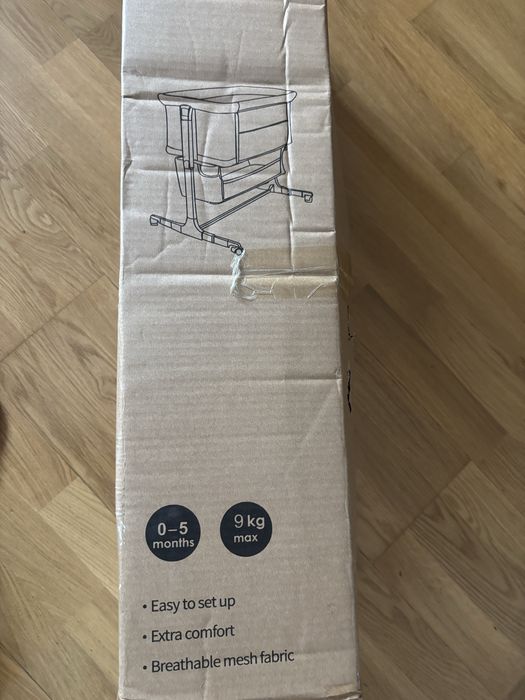 Pătuț co-sleeper Ezebaby Bedside Sleeper – nou