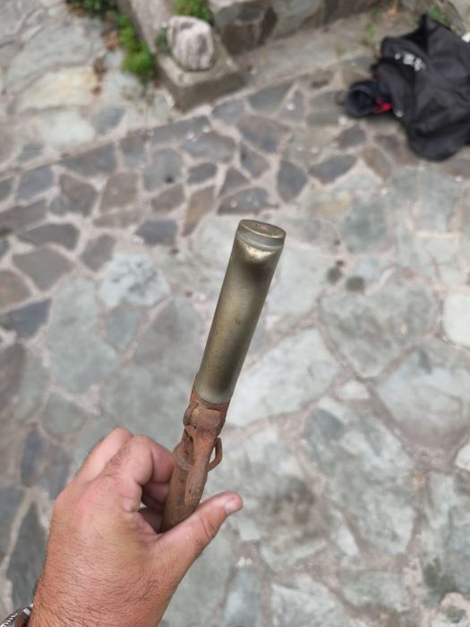 Vand baioneta franceza LEBEL Rosalie 1886 WW1 cu maner de bronz foarte