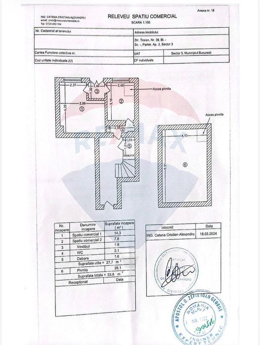INCHIRIERE Spațiu comercial  în zona Unirii -Traian
