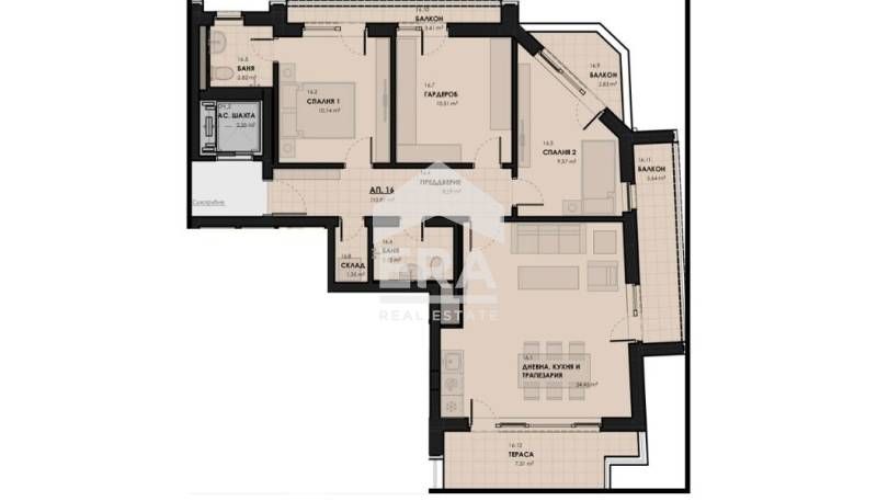 Продава се Четиристаен апартамент в София, Лагера - 131 кв.м за 941 €/кв.м - Снимка #6