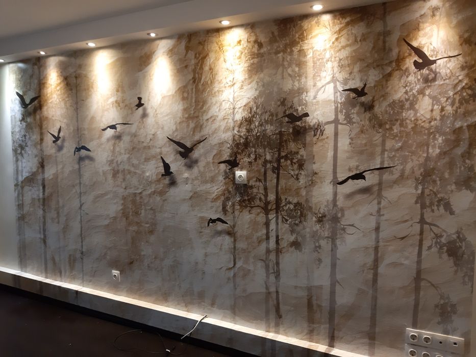 Montaj de tapet si baghete de polistiren