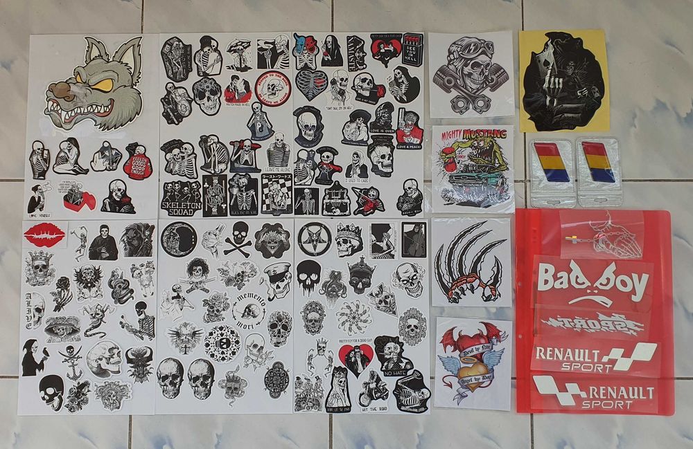 stickere diferite protectie, acperire zgarieturi