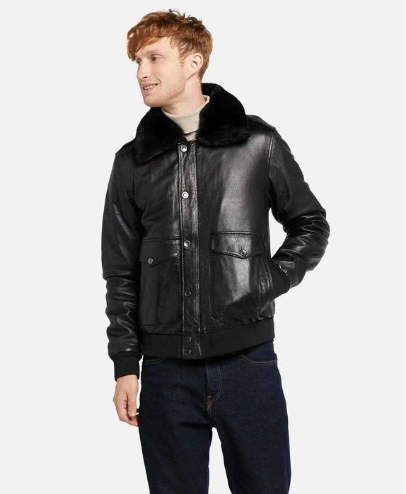 Bugatti мужская кожаная куртка РАЗМЕР 50,52,54