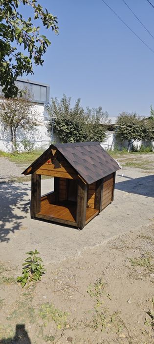 Изделия из дерева и металла. Домики будки вольеры