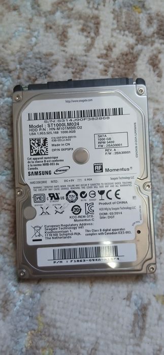 Жесткий диск HHD samsung 1T оригинал